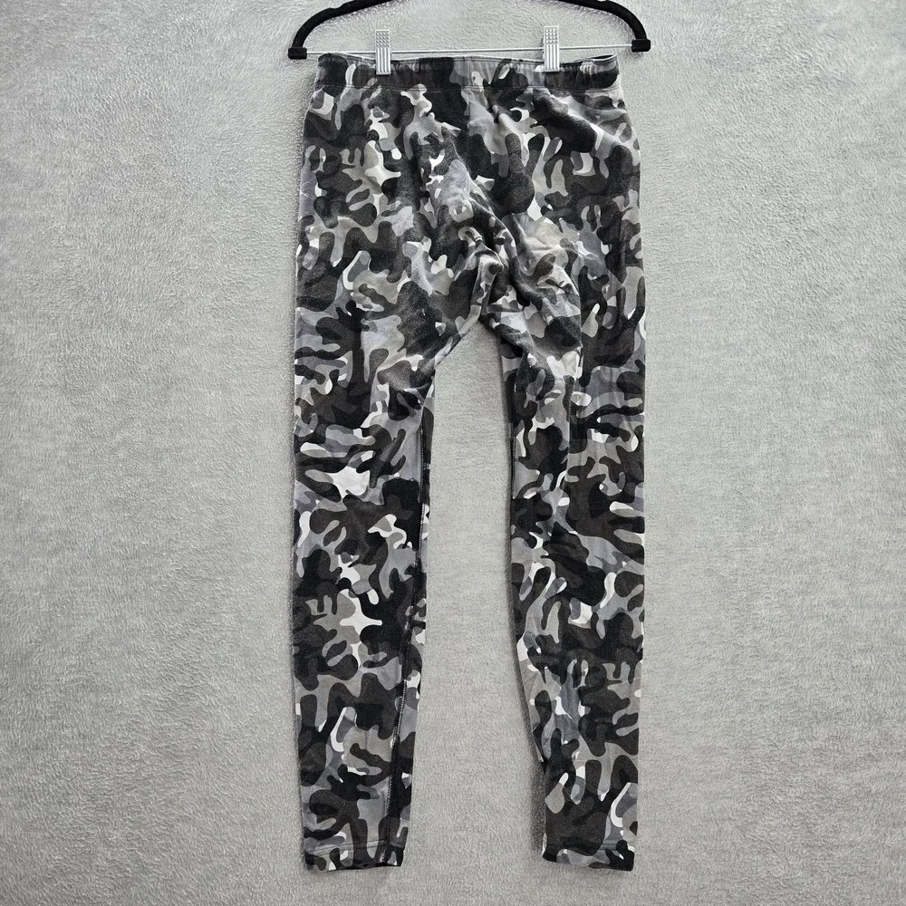 Nike Women Activewear Pants L Gray Leggings‎ Camouflage Logo 28